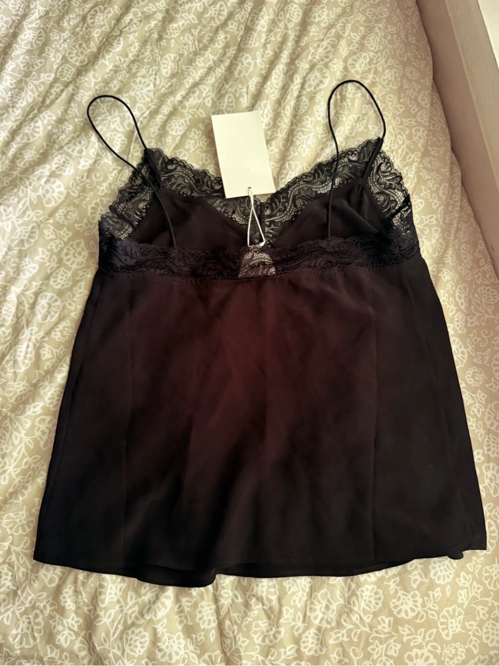 Sezane Saroise Silk Top in Black Size US 2 NWT - Picture 8 of 8